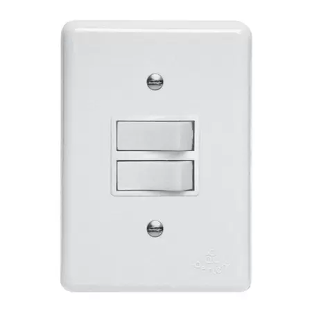 INTERRUPTOR PERLEX PUMALUX 2 SEC SIMPLES BRANCO