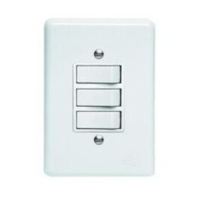 INTERRUPTOR PERLEX PUMALUX 3 SEC SIMPLES BRANCO