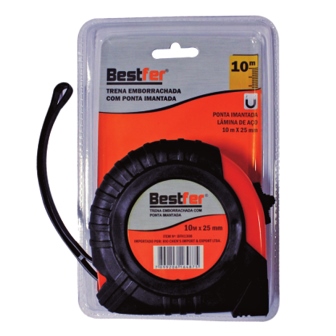 TRENA ACO C/TRAVA BESTFER EMBORRACHADA 10MTX25MM
