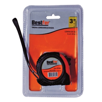 TRENA ACO C/TRAVA BESTFER EMBORRACHADA 03MTX19MM